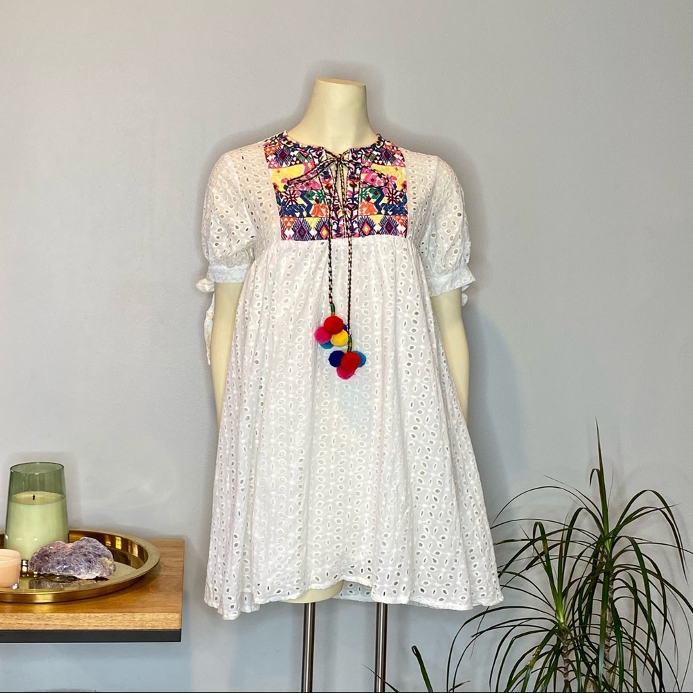 Shein | Pom Pom BabyDoll Dress